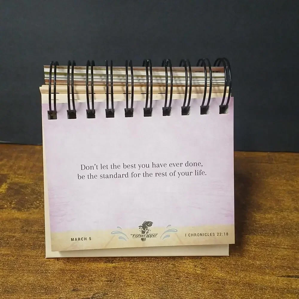 The Fishwrapper Daily Catch Inspirational Perpetual Desk Calendar